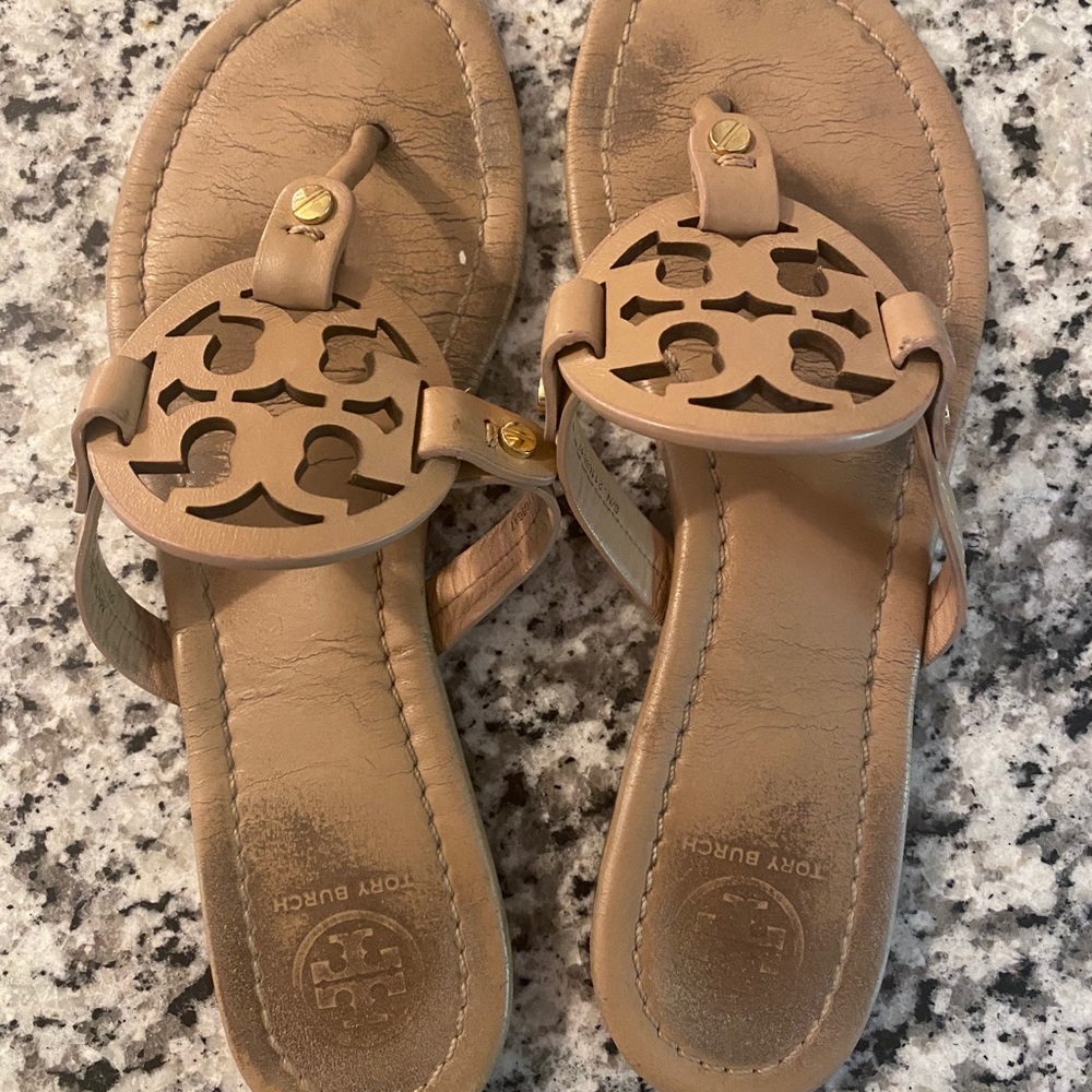 Tory Burch Miller Sandals (makeup)